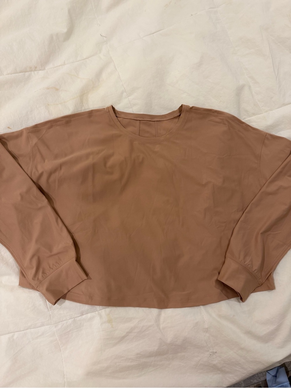 lululemon athletica muscle love long Sleeve Crewneck Top - Taupe
